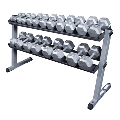 Body-Solid - 2 Tier Horizontal Dumbell Rack