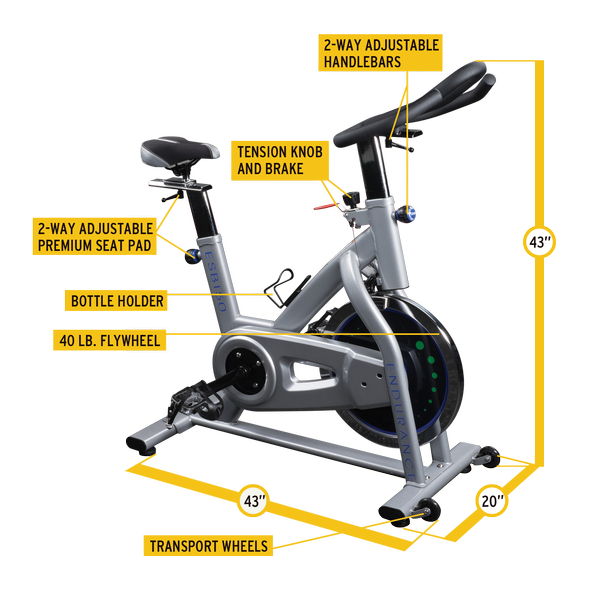 Body-Solid - ENDURANCE INDOOR EXERCISE Bikes, ESB150 — view 3