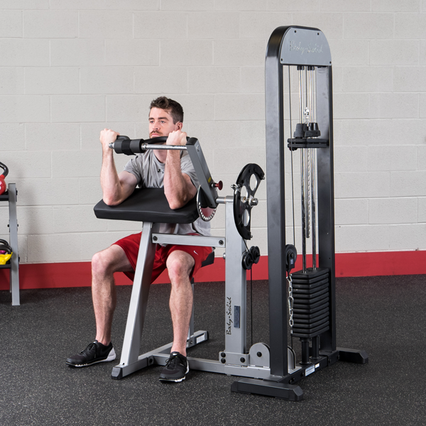 Body-Solid - Pro Select Bicep Tricep 210lb Stack — view 3