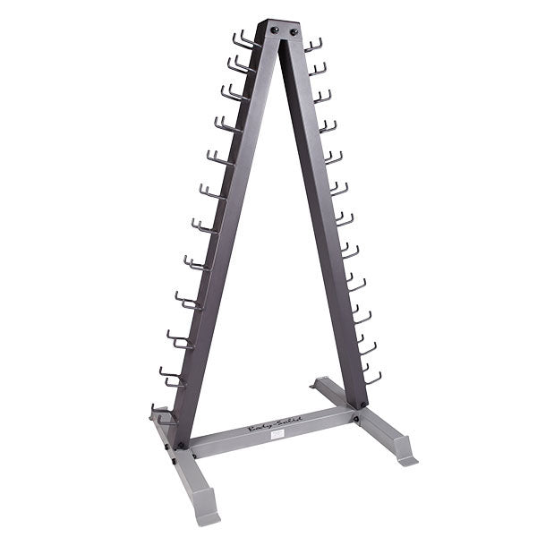 Body-Solid - 12 Pair Vinyl Rack with Rack, Includes GDR24 and pairs Vinyl Dumbbells 1-15lbs — view 2