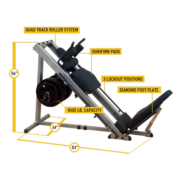 Body-Solid - Leg Press/Hack Squat — view 9