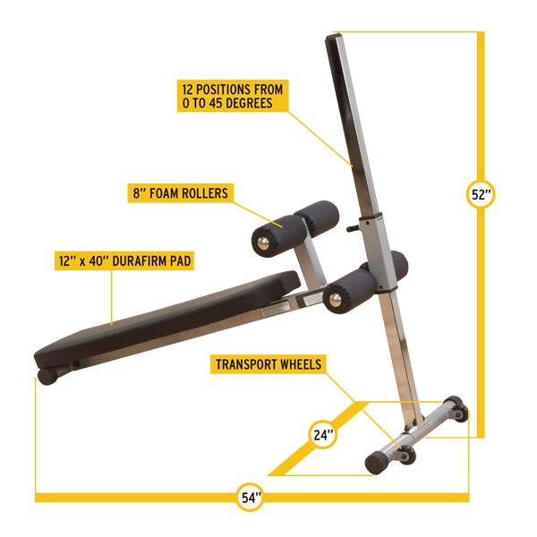 Body-Solid - Adjustable Ab Bench — view 13