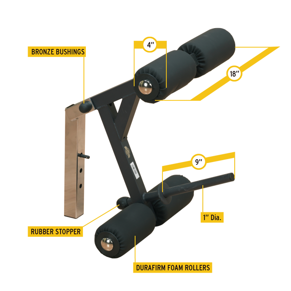 Body-Solid - 4 Roller Leg Developer — view 2