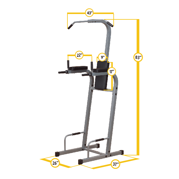 Body-Solid - Powerline Vertical Knee Raise — view 2