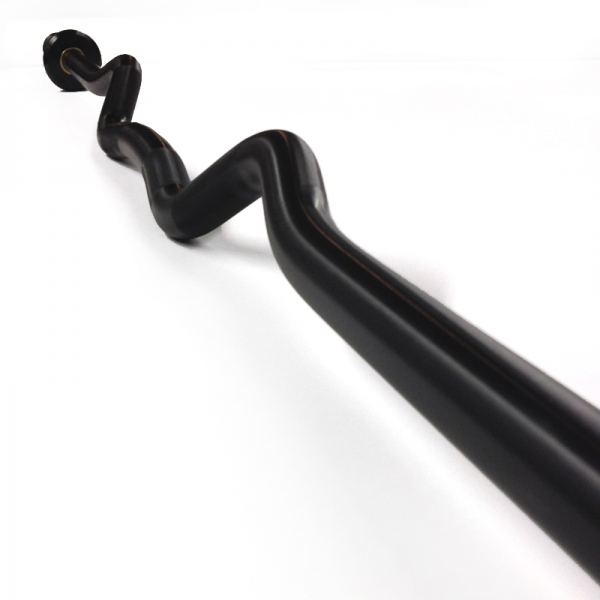 OBZ-40 EZ-Curl Bar, Black-Oxide, 6' 2’ (USA) — view 2